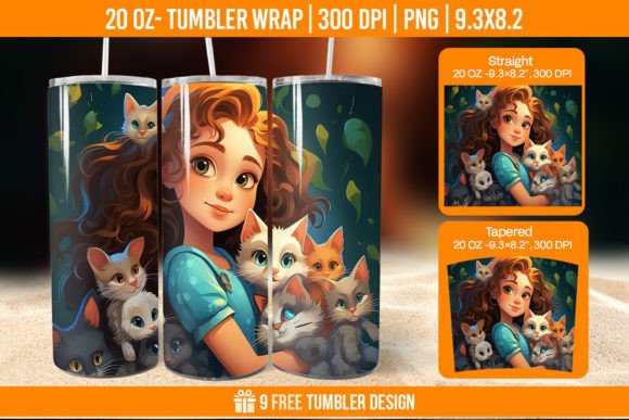 3d Cute Cat Tumbler Wrap Designs: A Trendy Way to Personalize Your Drinkware