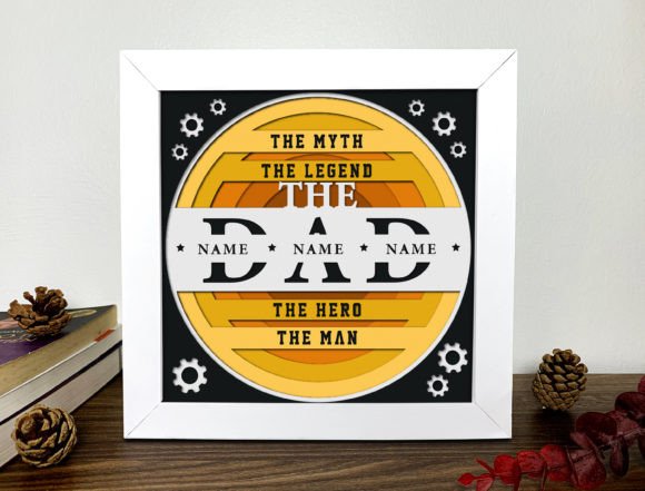 3D Father’s Day Shadow Box Svg: A Creative Way to Celebrate Dad
