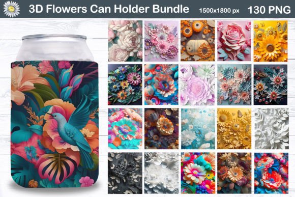 3D Flowers Can Cooler Bundle: A Creative and Practical Solution for Modern Users