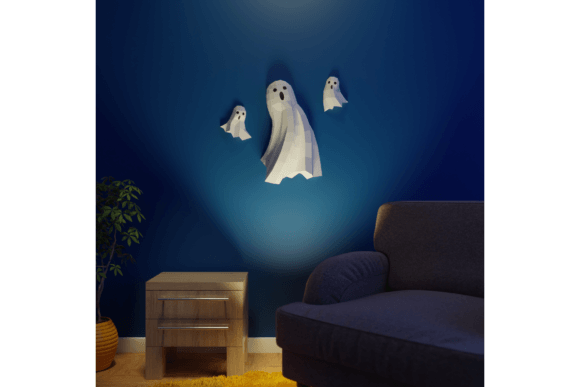 3D Papercraft Ghosts: Cute Spooky Halloween Décor