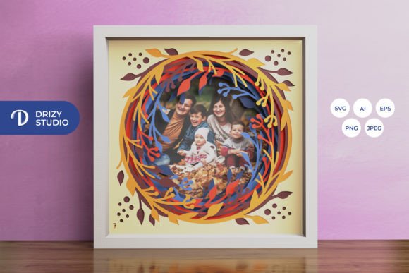 Autumn Wreath 3D Shadow Box: A Creative and Versatile Artistic Solution