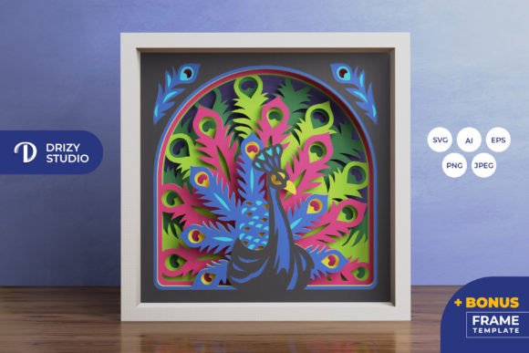 Bringing Depth to Life with the Peacock 3D Shadow Box – Crafting 3D SVG