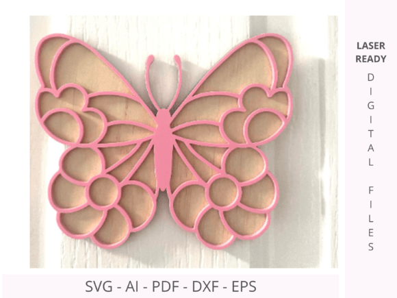 Crafting Whimsy: A Guide to 3D Butterflies Double Layered Wall Decor for Digital Fabrication