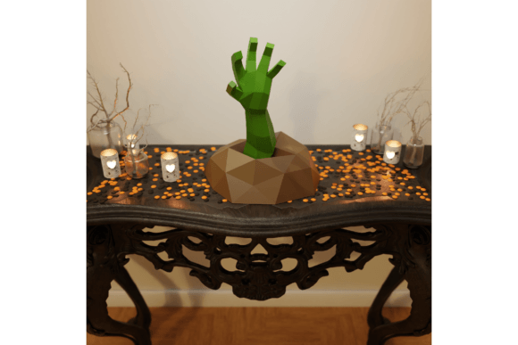Elevate Halloween Design with a 3D Papercraft Hand