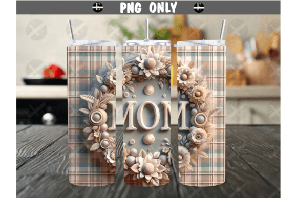 Evaluating the Mom Floral 3D Skinny Tumbler Wrap PNG for Sublimation Projects