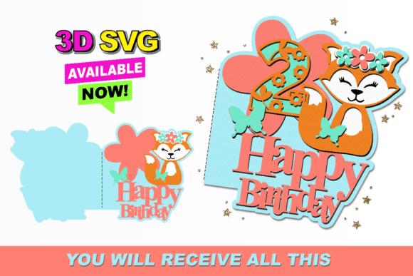 Little Fox Card 3D SVG: A Creative Powerhouse