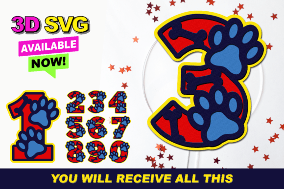 Pet Paw Numbers 3D SVG: A Creative Revolution in Digital Design