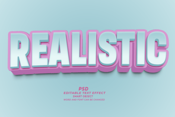 Realistic PSD 3D Editable Text Effect