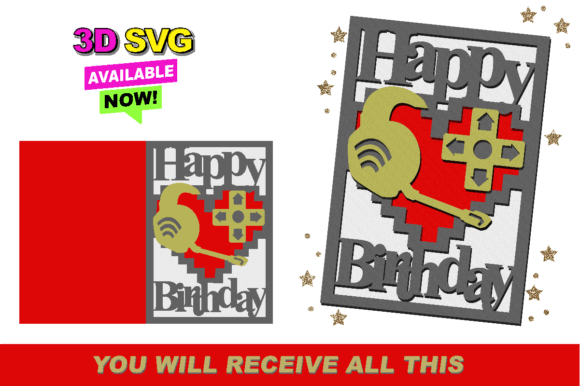 Strategic Gifting: Leveraging the Gamer Happy Birthday Card 3D SVG for Meaningful Connection