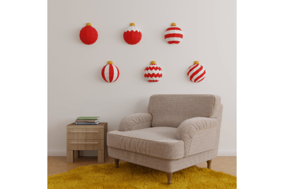 Transform Your Holiday Decor with Stunning 3D Papercraft Wall Hanging Baubles