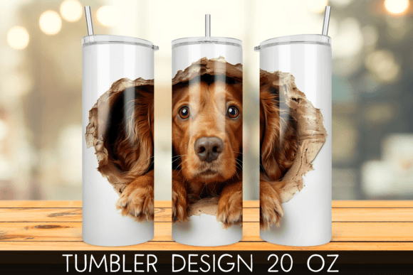 Unlocking the Charm of the 3D Cocker Spaniel Hole in a Wall Tumbler for Your Sublimation Projects